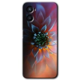 Oppo Reno 3 Çiçek Motif Baskılı Uyumlu Silikon Kılıf
