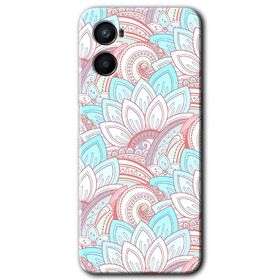 Oppo Reno 3 Çin Mandala 1 Baskılı Uyumlu Silikon Kılıf