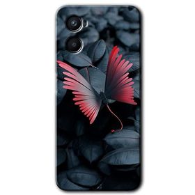 Oppo Reno 3 Dark Butterfly Baskılı Uyumlu Silikon Kılıf