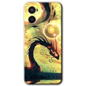 Oppo Reno 3 Digital Dragon Baskılı Uyumlu Silikon Kılıf