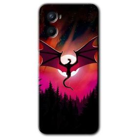 Oppo Reno 3 Dragon Night Baskılı Uyumlu Silikon Kılıf