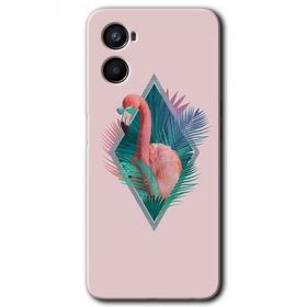 Oppo Reno 3 Flamingo Baskılı Uyumlu Silikon Kılıf