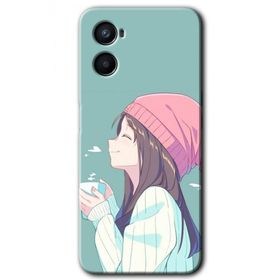 Oppo Reno 3 Happy Girl Baskılı Uyumlu Silikon Kılıf
