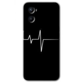 Oppo Reno 3 Heart Rytm Baskılı Uyumlu Silikon Kılıf