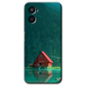 Oppo Reno 3 House In Woods Baskılı Uyumlu Silikon Kılıf