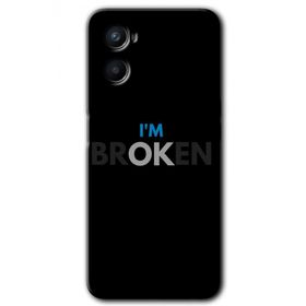 Oppo Reno 3 Im Broken Baskılı Uyumlu Silikon Kılıf
