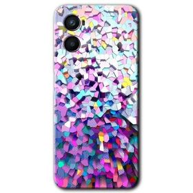 Oppo Reno 3 Mosaic Fragments Colorfull Baskılı Uyumlu Silikon Kılıf