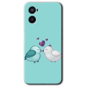 Oppo Reno 3 Mutlu Kuşlar Baskılı Uyumlu Silikon Kılıf