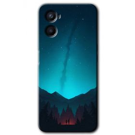 Oppo Reno 3 Night Fores Mount Baskılı Uyumlu Silikon Kılıf