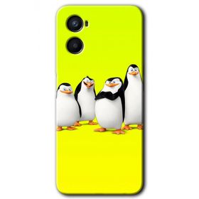 Oppo Reno 3 Penguenler Baskılı Uyumlu Silikon Kılıf
