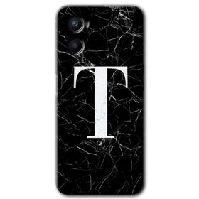 Oppo Reno 3 Siyah Mermer Desenli Ö Harfi Baskılı Uyumlu Silikon Kılıf