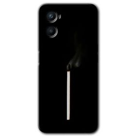 Oppo Reno 3 Sönmüş Kibrit Baskılı Uyumlu Silikon Kılıf