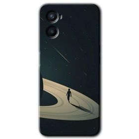 Oppo Reno 3 Space Planet Baskılı Uyumlu Silikon Kılıf