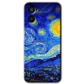 Oppo Reno 3 Starry Night Baskılı Uyumlu Silikon Kılıf