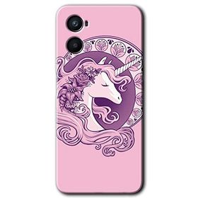 Oppo Reno 3 Unicorn Pembe Baskılı Uyumlu Silikon Kılıf