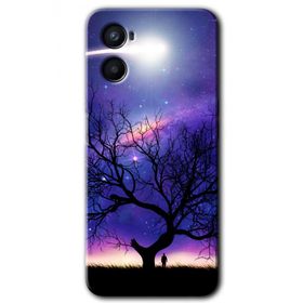 Oppo Reno 3 Uzay Silüet Baskılı Uyumlu Silikon Kılıf