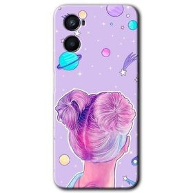 Oppo Reno 3 Uzaylı Kız Baskılı Uyumlu Silikon Kılıf