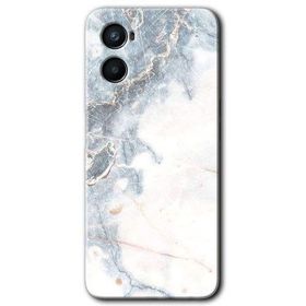 Oppo Reno 3 White Marble Baskılı Uyumlu Silikon Kılıf