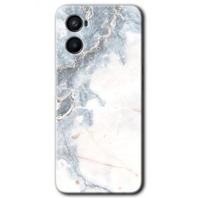 Oppo Reno 3 White Marble Baskılı Uyumlu Silikon Kılıf