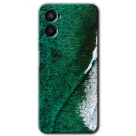 Oppo Reno 3 Yeşil Okyanus Baskılı Uyumlu Silikon Kılıf