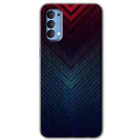 Oppo Reno 4 Abstract 4 Baskılı Uyumlu Silikon Kılıf