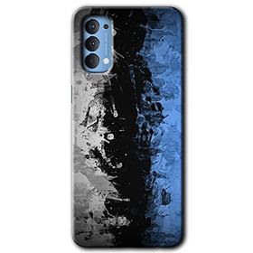 Oppo Reno 4 Abstract Wallpaper Baskılı Uyumlu Silikon Kılıf