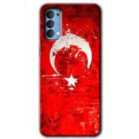 Oppo Reno 4 Albayrak 2 Baskılı Uyumlu Silikon Kılıf