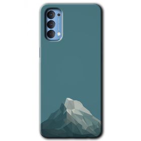 Oppo Reno 4 Alone Mountain Baskılı Uyumlu Silikon Kılıf