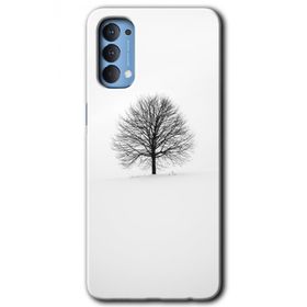Oppo Reno 4 Alone Tree Baskılı Uyumlu Silikon Kılıf