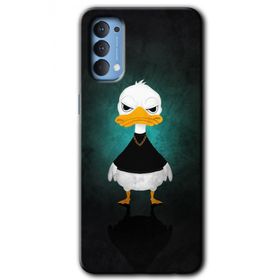 Oppo Reno 4 Angry Duck Baskılı Uyumlu Silikon Kılıf