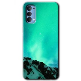 Oppo Reno 4 Aurora Baskılı Uyumlu Silikon Kılıf