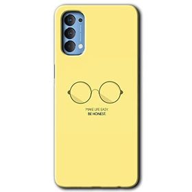 Oppo Reno 4 Be Honest Baskılı Uyumlu Silikon Kılıf