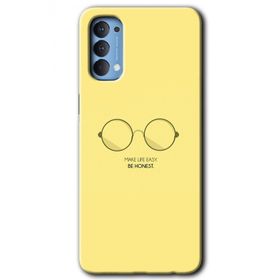 Oppo Reno 4 Be Honest Baskılı Uyumlu Silikon Kılıf