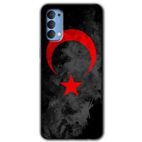 Oppo Reno 4 Bezdum Da Baskılı Uyumlu Silikon Kılıf