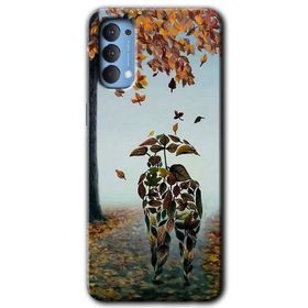 Oppo Reno 4 Bezdum Da Baskılı Uyumlu Silikon Kılıf