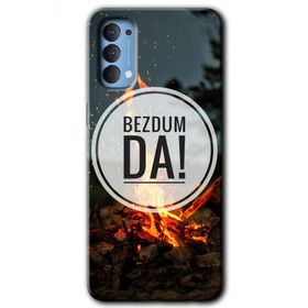 Oppo Reno 4 Bezdum Da Baskılı Uyumlu Silikon Kılıf