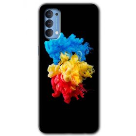 Oppo Reno 4 Black 1 Baskılı Uyumlu Silikon Kılıf