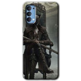 Oppo Reno 4 Bloodborne Hunters Baskılı Uyumlu Silikon Kılıf
