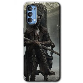 Oppo Reno 4 Bloodborne Hunters Baskılı Uyumlu Silikon Kılıf