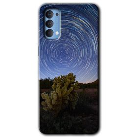 Oppo Reno 4 Blur Lights Baskılı Uyumlu Silikon Kılıf