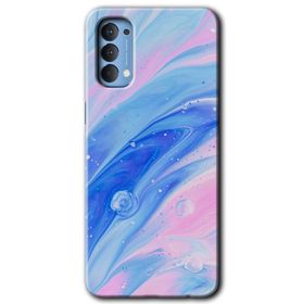 Oppo Reno 4 Blur Lights Baskılı Uyumlu Silikon Kılıf