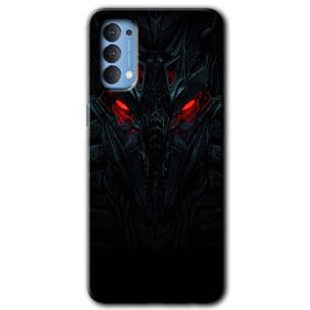 Oppo Reno 4 Blur Lights Baskılı Uyumlu Silikon Kılıf