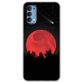 Oppo Reno 4 Blur Lights Baskılı Uyumlu Silikon Kılıf