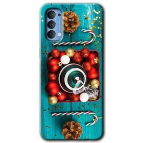 Oppo Reno 4 Christmas Baskılı Uyumlu Silikon Kılıf