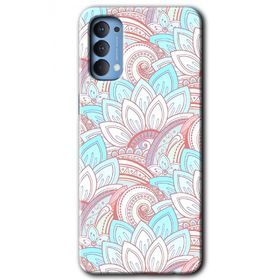Oppo Reno 4 Çin Mandala 1 Baskılı Uyumlu Silikon Kılıf