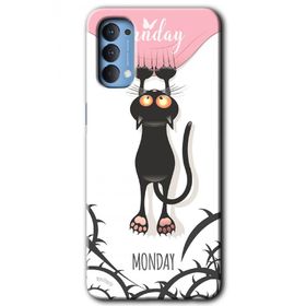 Oppo Reno 4 Dark Sunday Baskılı Uyumlu Silikon Kılıf