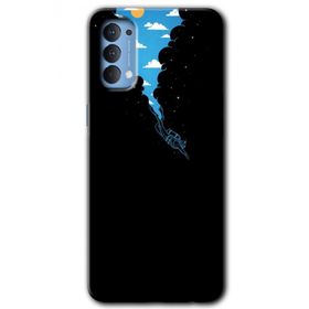 Oppo Reno 4 Derinlere Yolculuk Baskılı Uyumlu Silikon Kılıf