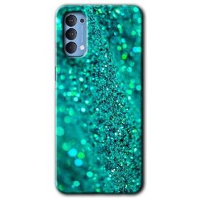 Oppo Reno 4 Diamonds Baskılı Uyumlu Silikon Kılıf