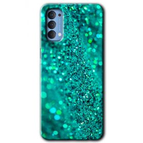 Oppo Reno 4 Diamonds Baskılı Uyumlu Silikon Kılıf
