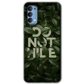 Oppo Reno 4 Do Not Hide Baskılı Uyumlu Silikon Kılıf
